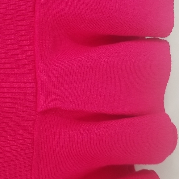 Express Barbie Pink Knit Skirt with Ruffle Hem - Picture 5 of 9